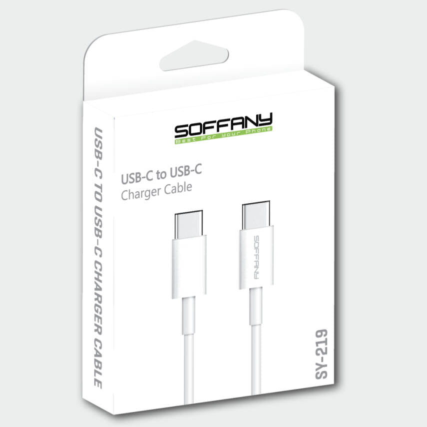 SY-219 Type-C to Type-C USB Data Kablosu – 1mt.