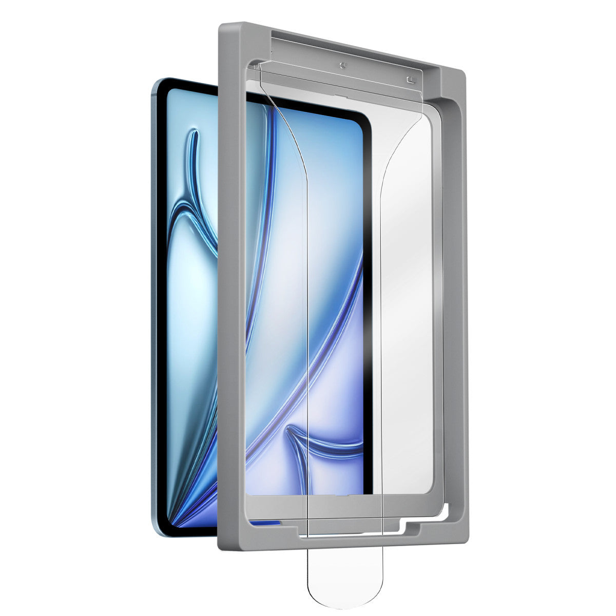 Uniq Apple iPad Air 13 (2024) Optix Exofit Applicator HD Tablet Cam Ekran Koruyucu