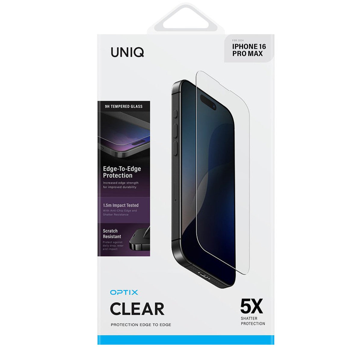 Uniq iPhone 16 Optix Clear Cam Ekran Koruyucu