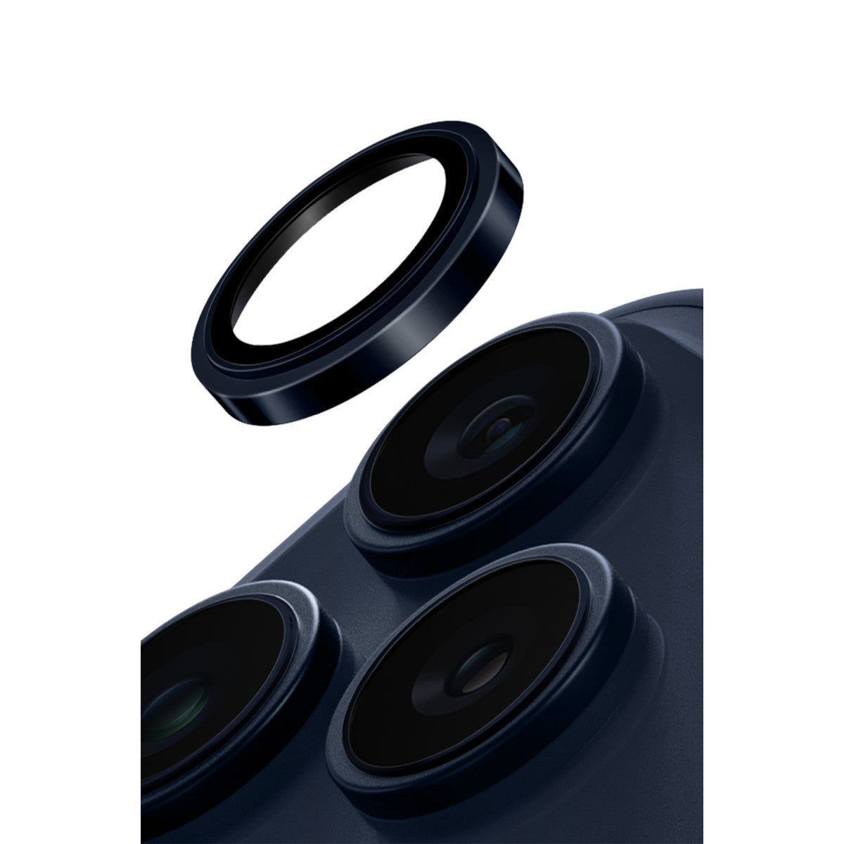 Uniq iPhone 17 Pro Max Optix Çelik Çerçeveli Sapphire Kamera Lens Koruyucu