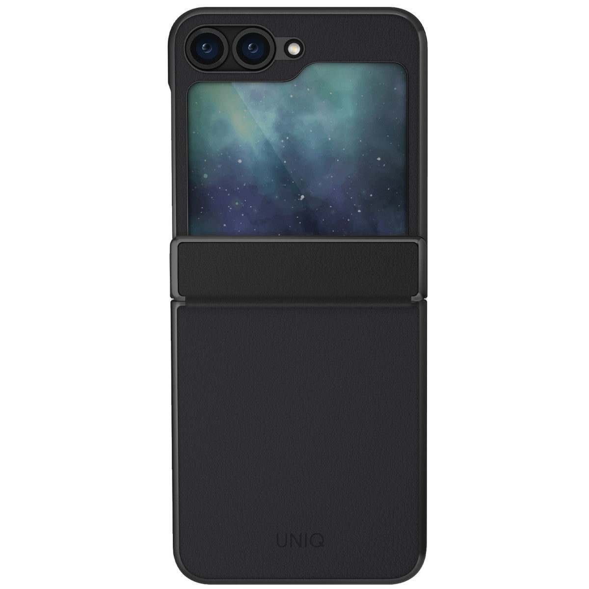 Uniq Samsung Galaxy Z Flip 6 Ora Katlanabilir Deri Kapak