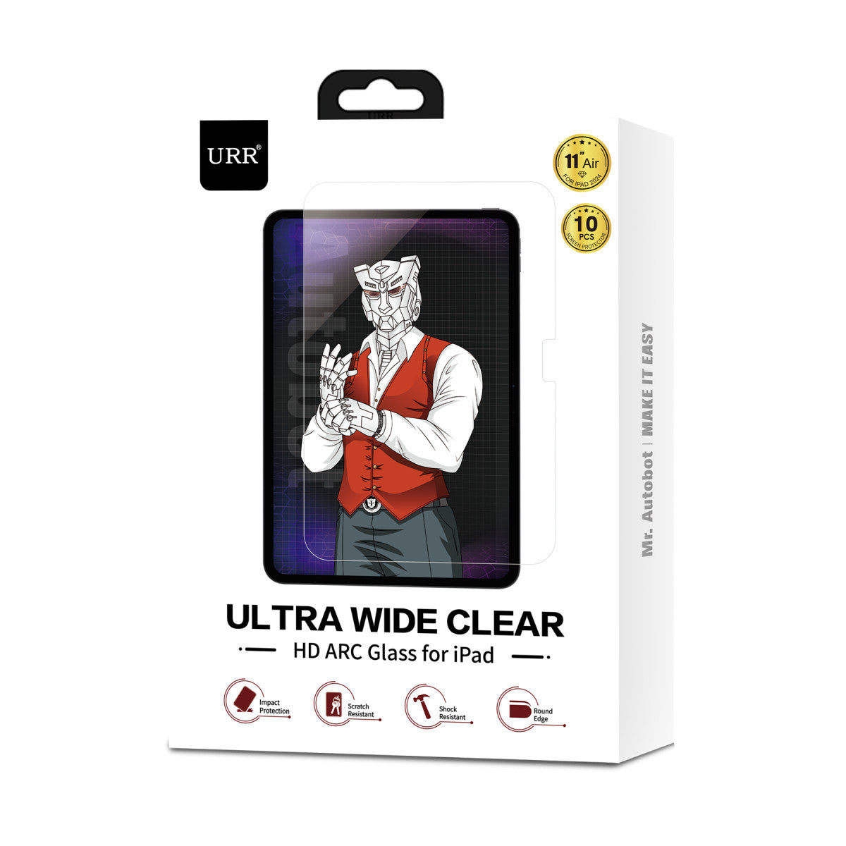 URR Apple iPad 2025 10.9 (10.nesil) ARC HD Tablet Cam Ekran Koruyucu