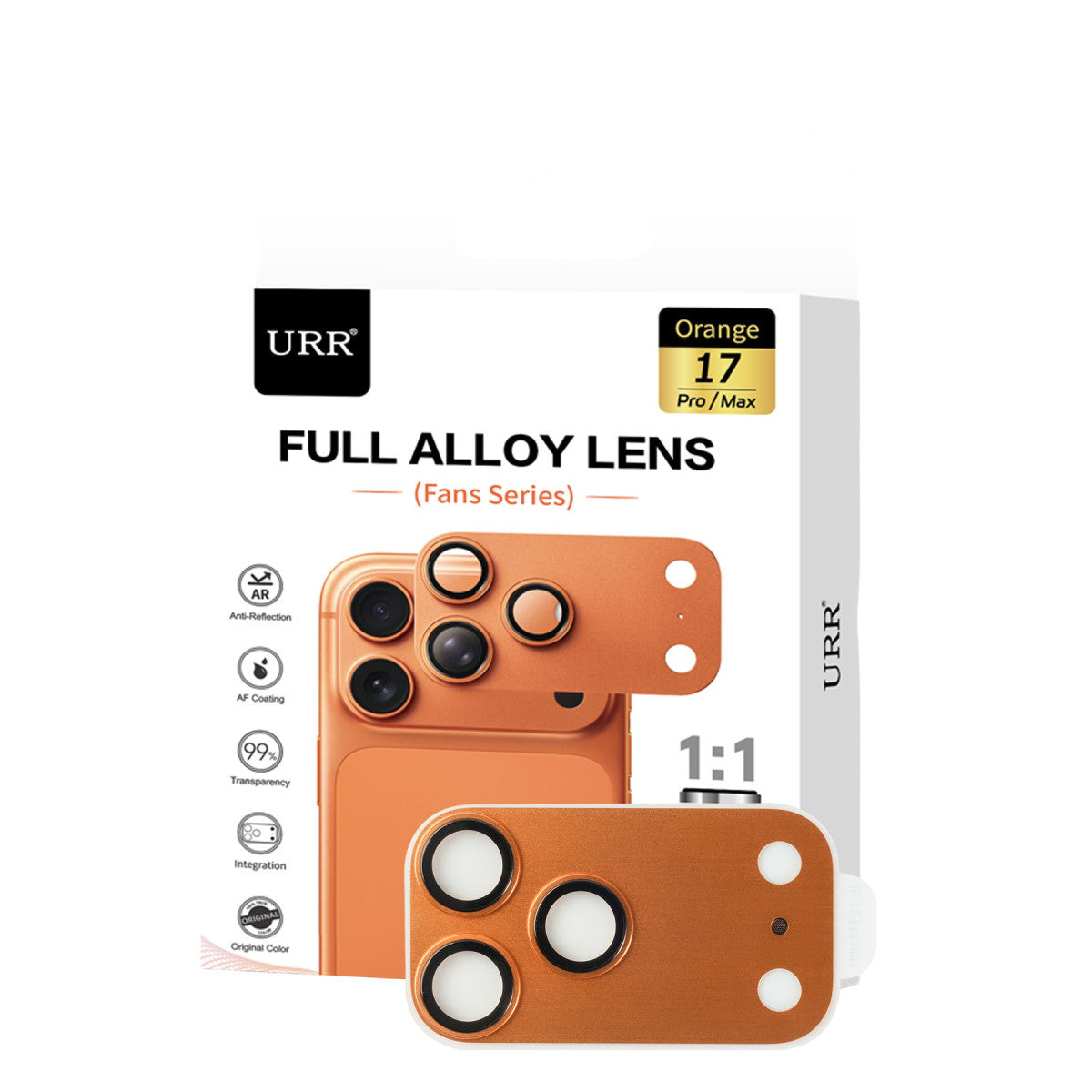 URR Apple iPhone 17 Pro Max Fans Series Full Alloy Kamera Lens Koruyucu