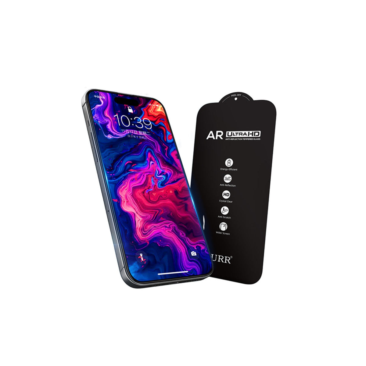 URR iPhone 16 Pro 3D Anti Reflection AR Ultra HD Cam Ekran Koruyucu