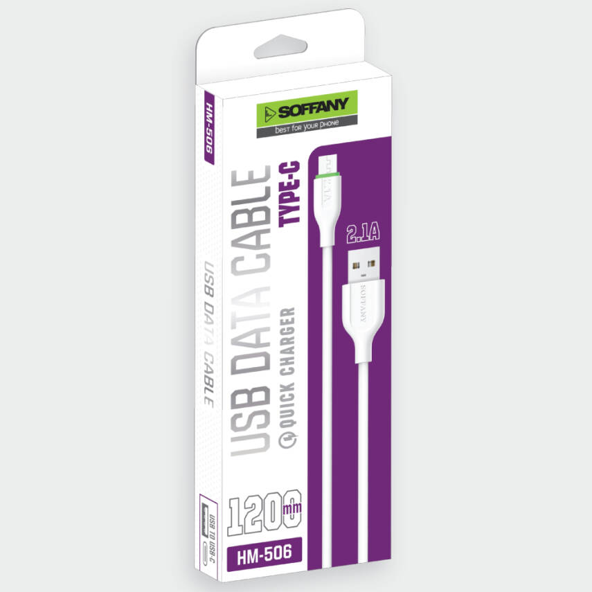 HM-506 USB TYPE-C Data & Şarj Kablosu 2.1A