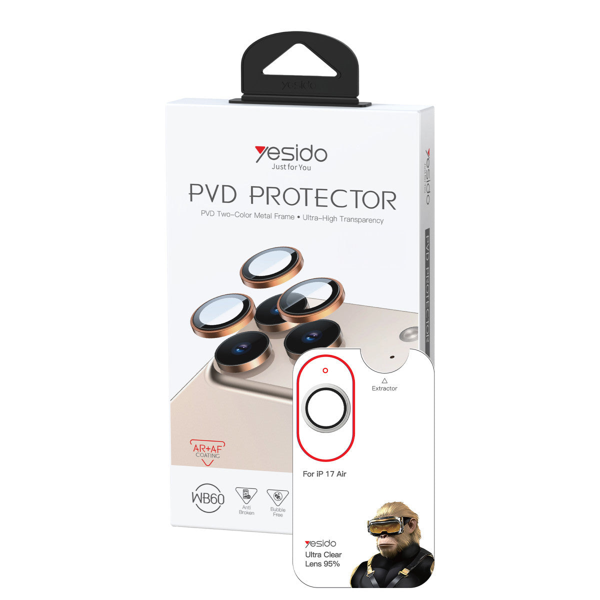 Yesido Apple iPhone 17 Air WB60 Metal Kamera Lens