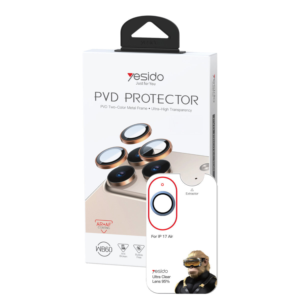 Yesido Apple iPhone 17 Air WB60 Metal Kamera Lens