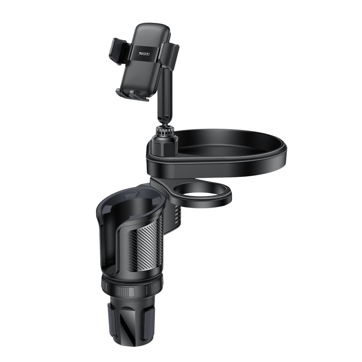 Yesido C274 4in1 İçecek Bölümlü ve Telefon Tutuculu Araç Bardaklık Tutucu