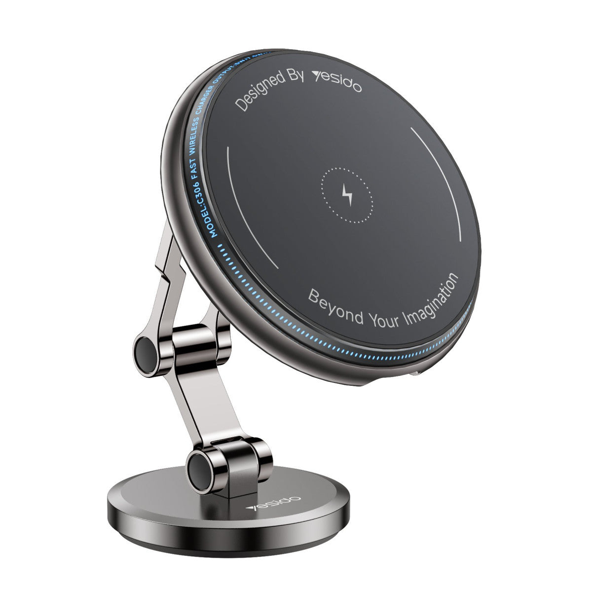 Yesido C306 Yapışkanlı 360 Derece Ayarlanabilir 15W Kablosuz Şarjlı Magsafe Araç Tutucu