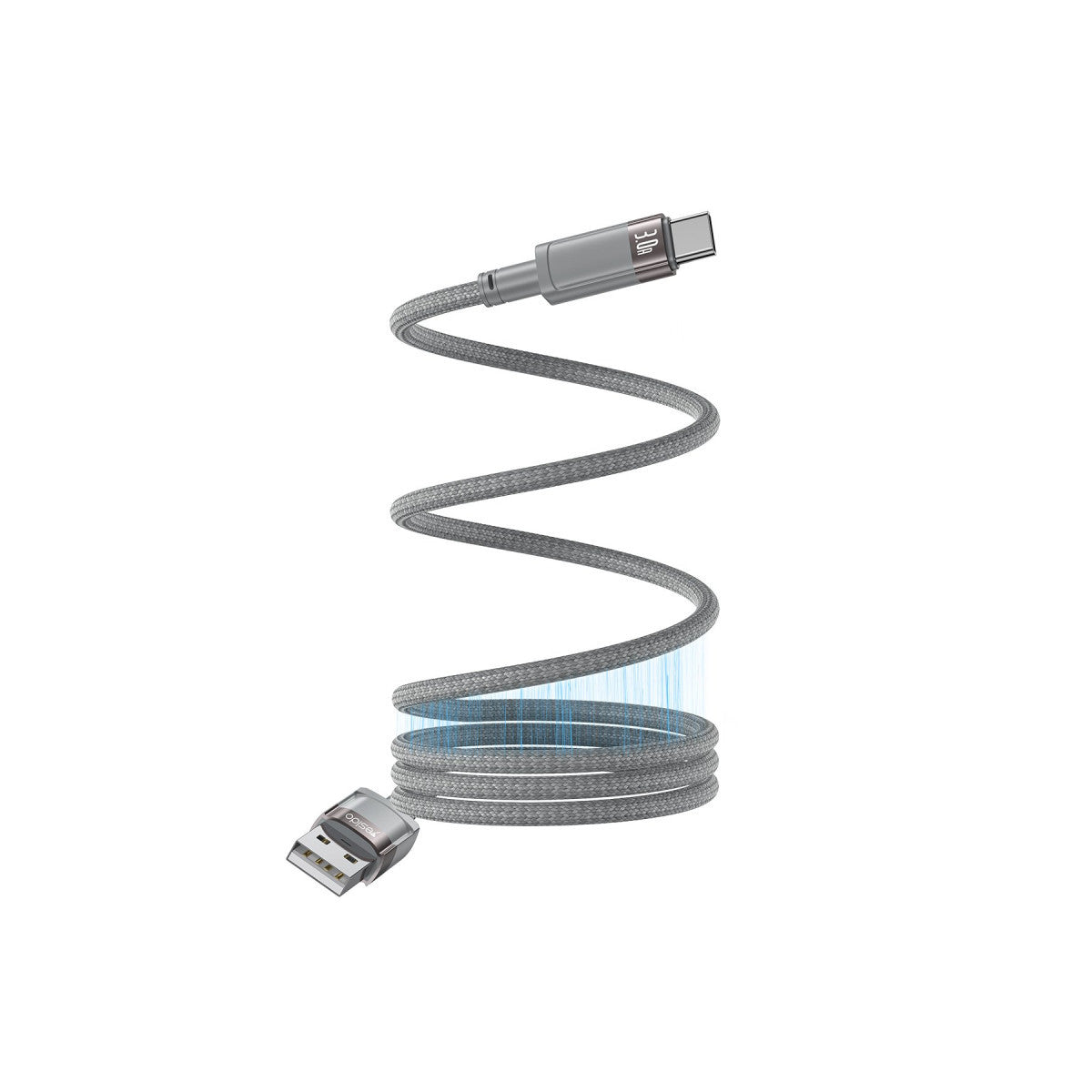 Yesido CA173 1M 60W USB to Type-C Manyetik Katlanma Özellikli PD Hızlı Şarj Kablosu