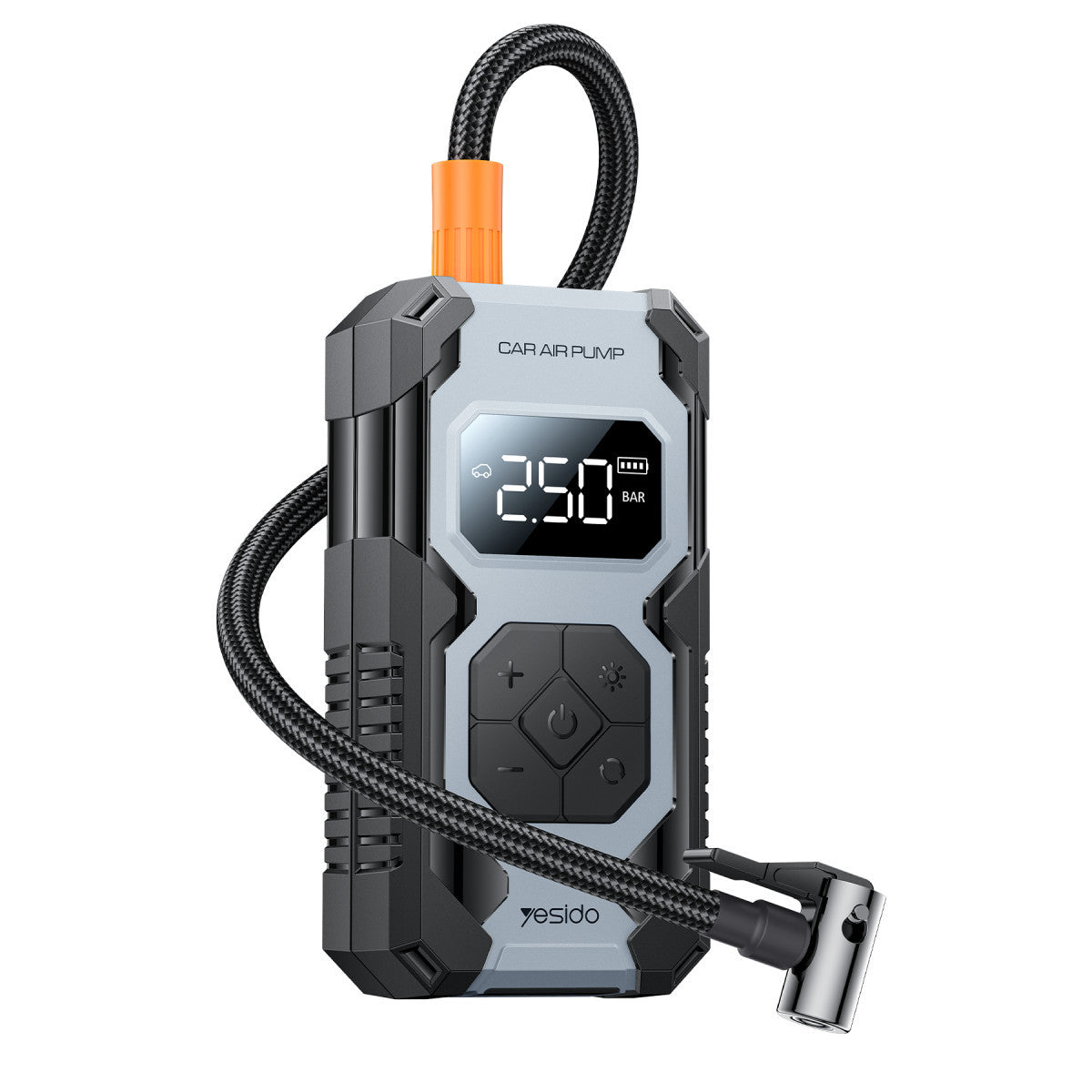 Yesido VC12 Çok Fonksiyonlu Dijital Göstergeli 7.800 mAh Bataryalı Kablosuz Hava Kompresörü