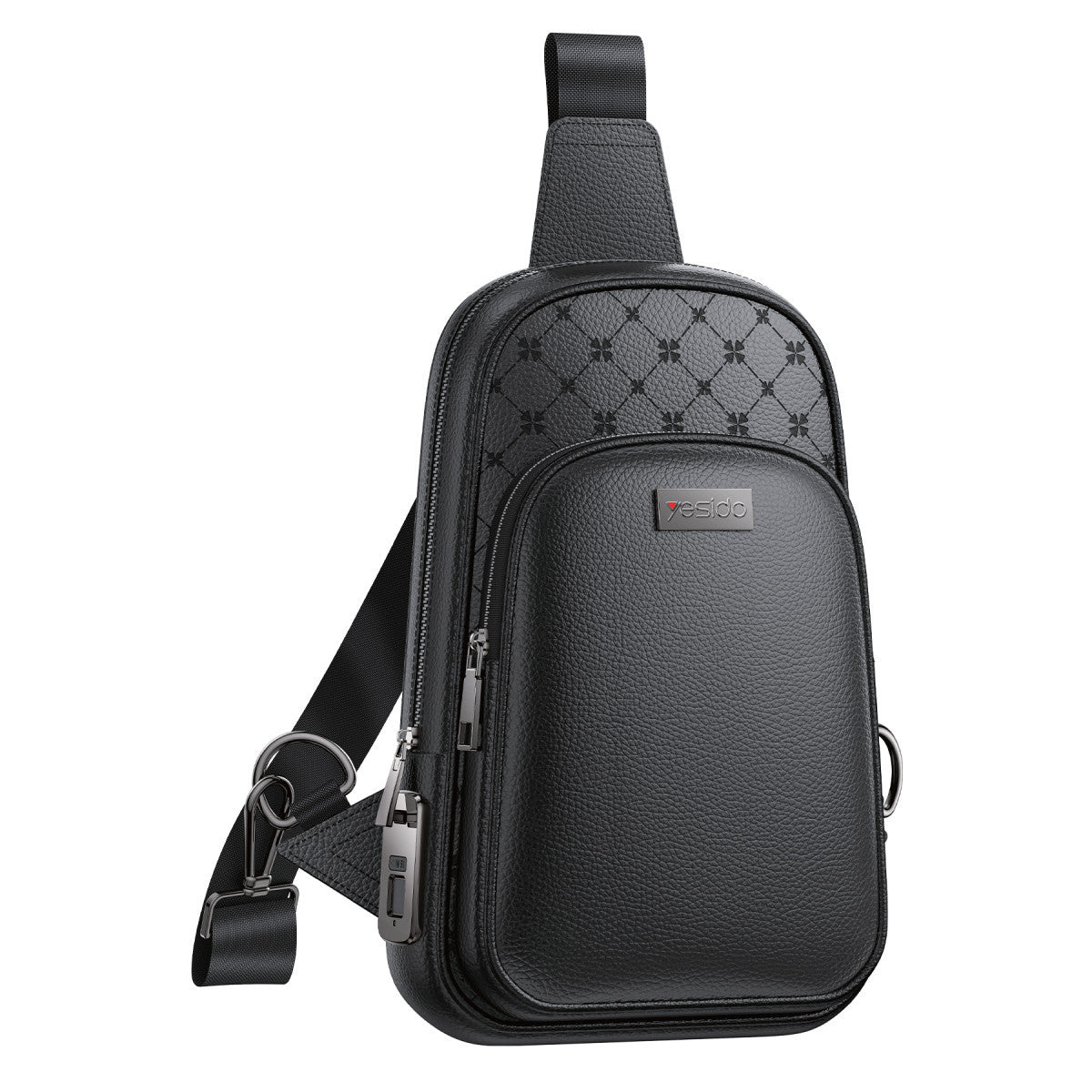 Yesido WB58 Deri Parmak İzi Kilit Güvenlik Özellikli Omuz Çantası