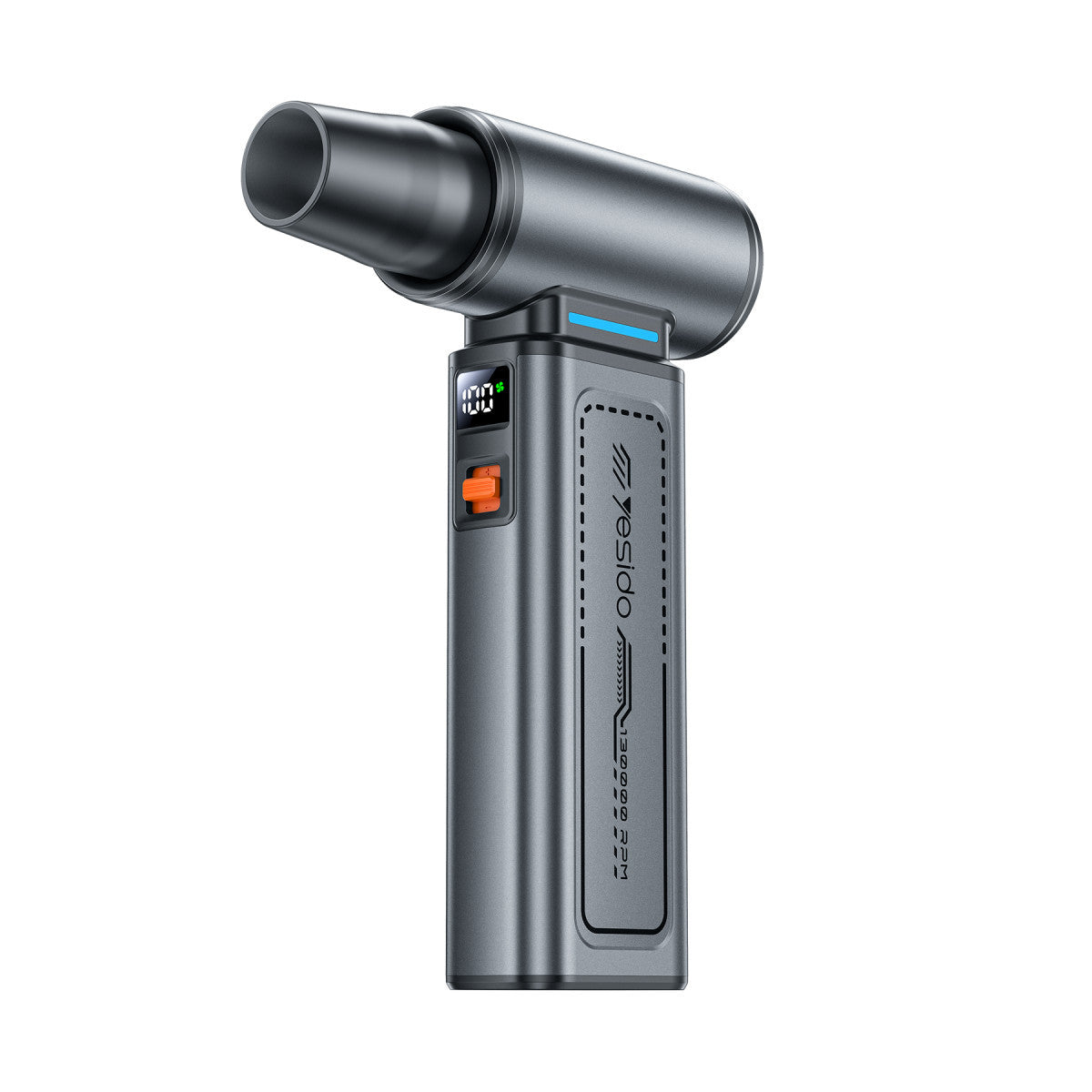 Yesido YF19 Dijital Göstergeli 130.000 RPM Brushless Motorlu 10.000Pa Vakum ve Güçlü Üfleme Özellikli 8000mAh Çift Bataryalı Hava Kompresörü