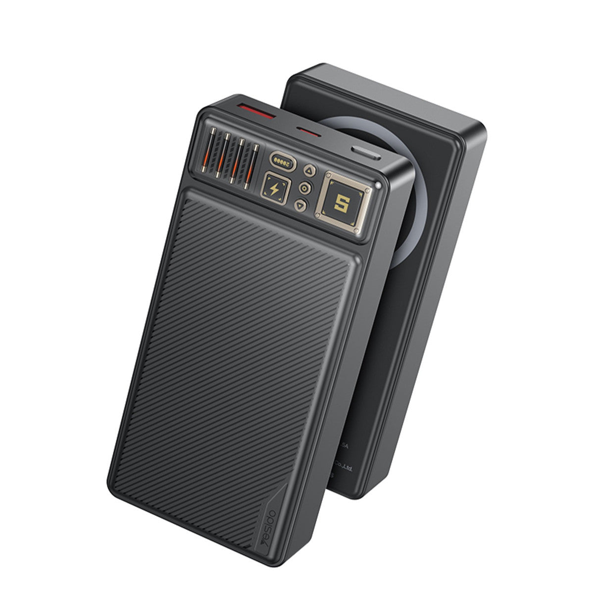 Yesido YP58 20.000 mAh Led Şarj Göstergeli 22.5W USB3.0 ve 20W Type-C Çıkışlı 15W Kablosuz Şarjlı PD Hızlı Şarj Magsafe Powerbank