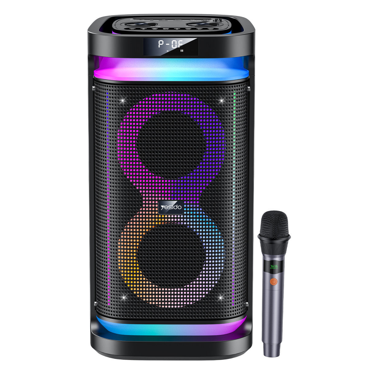 Yesido YSW29 2 Adet 20W Dahili Hoparlörlü 4400 mAh Bataryalı BT 5.0 RGB Kablosuz Hoparlör